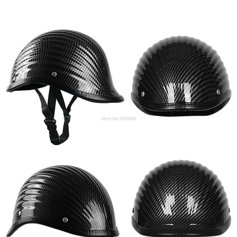 motorcycle helmet half face helmet helmet vintage retro cascos para moto Bike Scooter Racer Protective Hard Hat-Safety Unisex