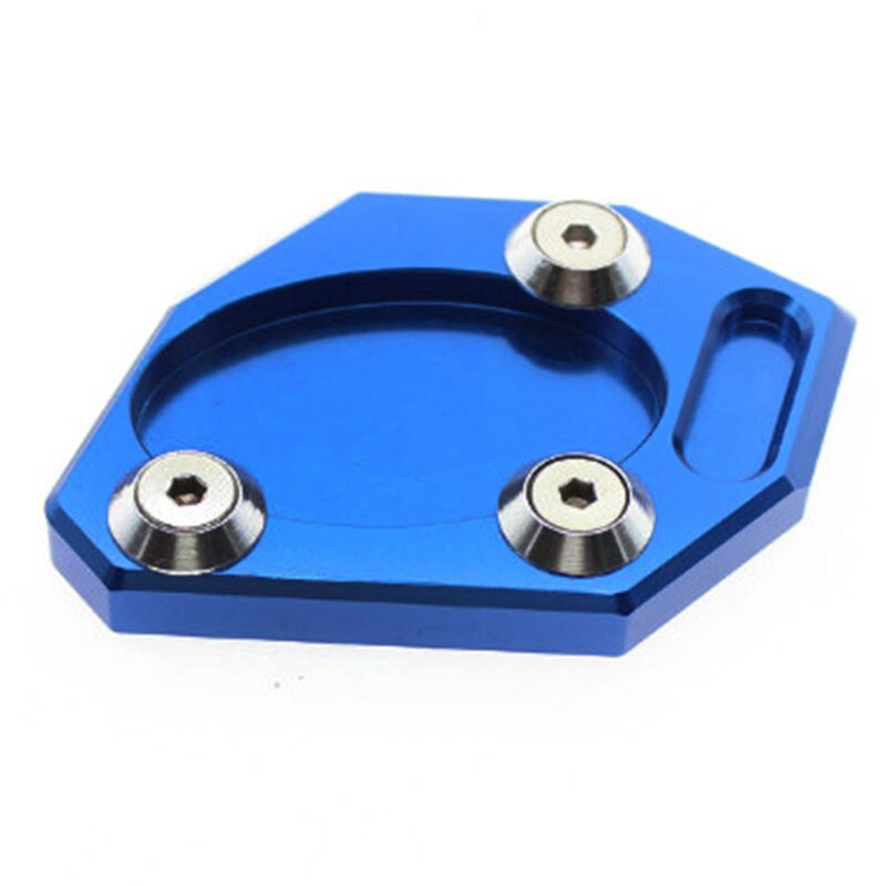 VOOR KAWASAKI Ninja 300R Ninja 250 Aluninum Motorfiets Side Stand Pad Plaat Kickstand Vergroter Ondersteuning Uitbreiding: blue