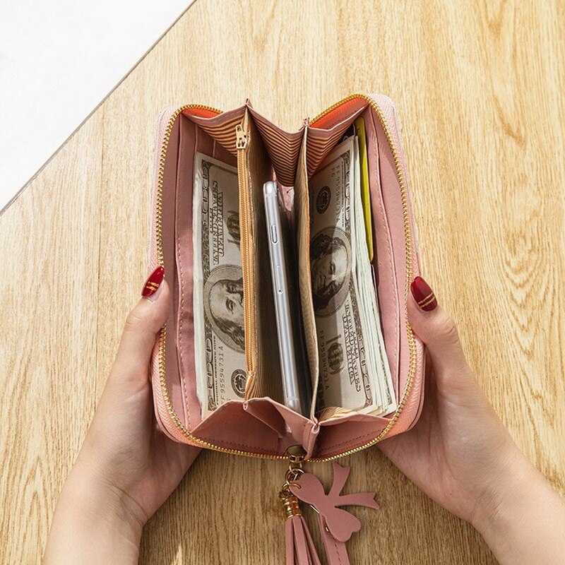 Vrouwen Portemonnee Lange Creatieve Vrouwelijke Kaarthouder Pu Portemonnee Portemonnees Meisjes Lederen Portemonnee Mode Envelop