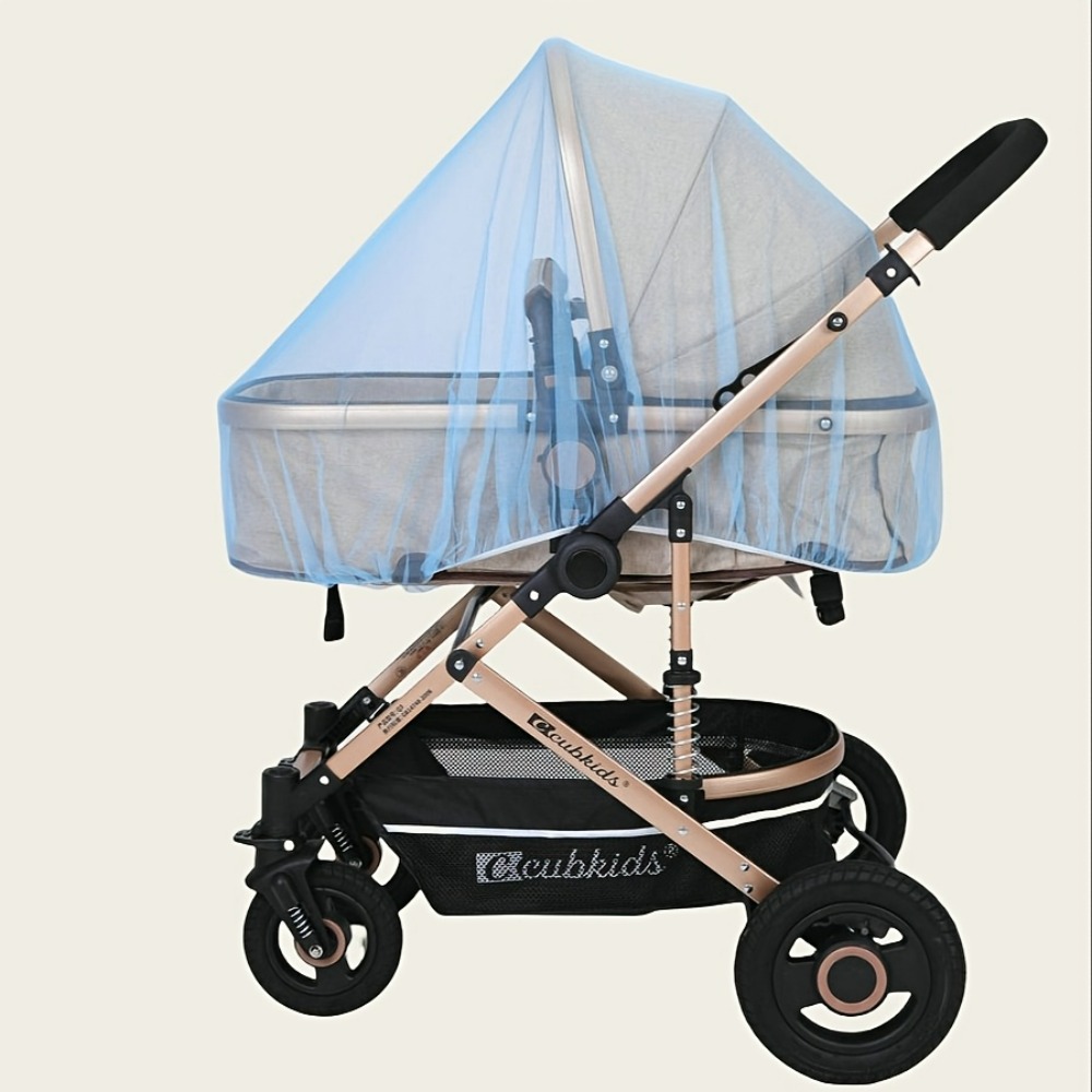 Rede mosquiteira para carrinho de bebê - Cobertura total, com malha densa para proteção aprimorada contra insetos, equipamento externo contra mosquitos para carrinho de poliéster