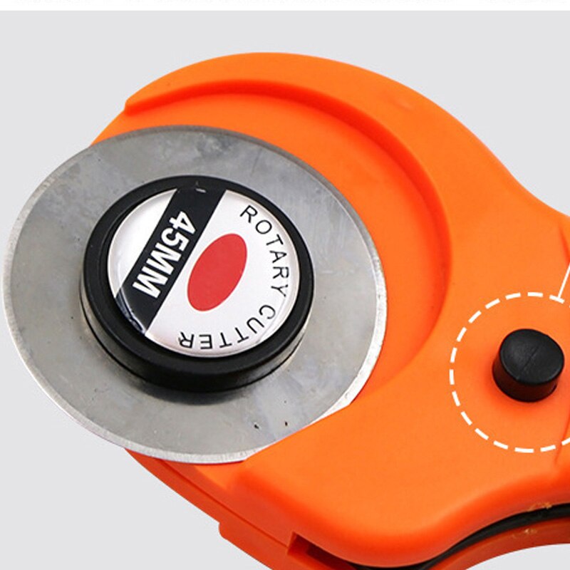 45mm Rotary Cutter and Replacement Rotary Cutter Blades Crafting Sewing Quilting Fabric Cutting Craft Tool (11 Pcs)