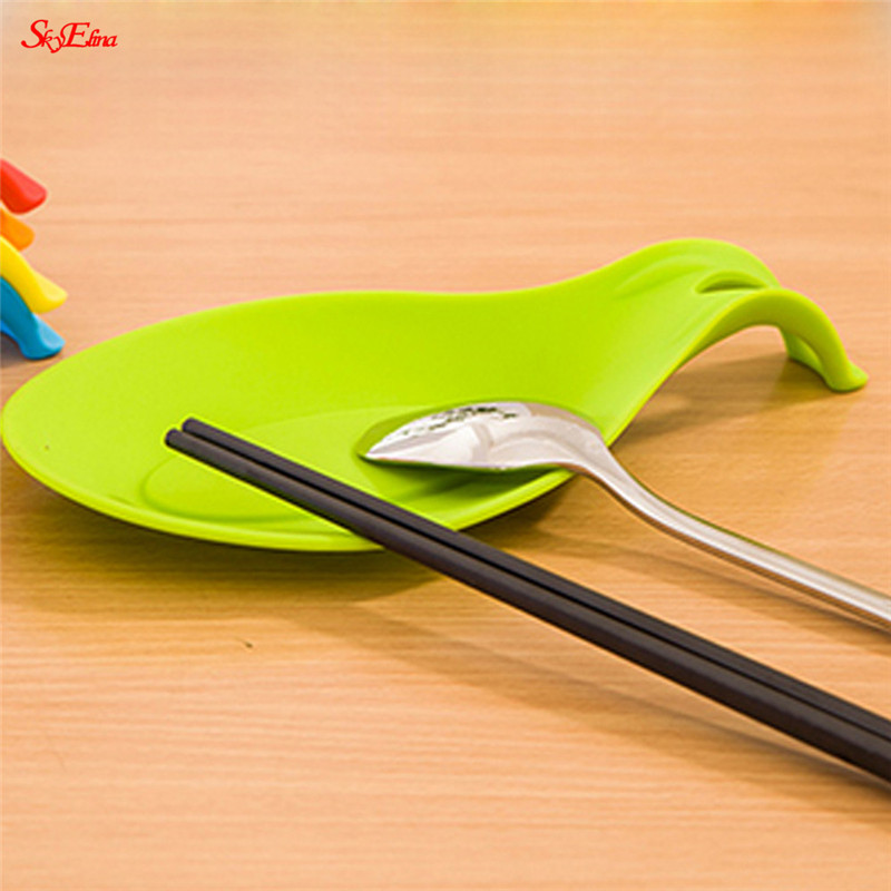 Repose-cuillère en Silicone multifonction | Sous-verre résistant à la chaleur, tapis à fourchette, ustensile porte-vaisselle support d'outils de cuisine pour cuillère 6zCF419