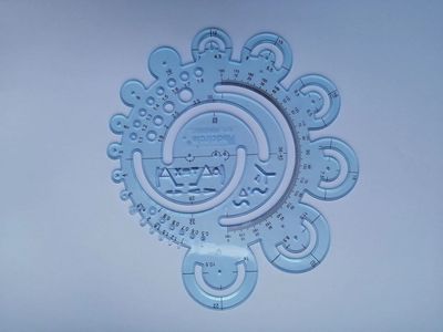 Radius ruler Surveying And Mapping Drawing Tools Foot Ten Kinds Of Style Multipurpose Template Ruler: 02