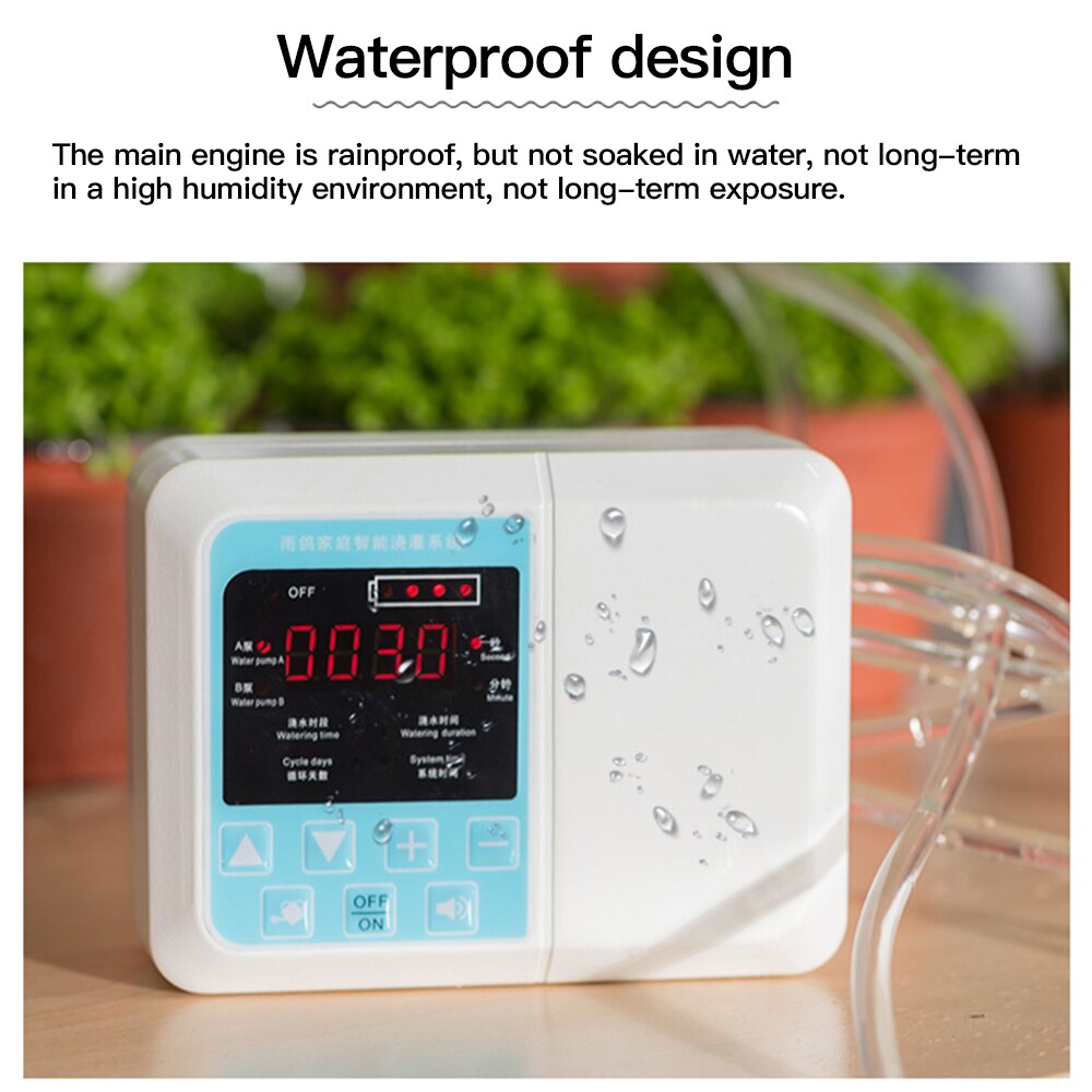 Intelligent Garden Automatic Watering Device Solar Timing Watering Box With Built-In Battery Plant Drip Irrigation Timer System
