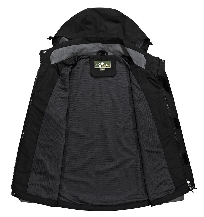 Zoxo softshell sejlerjakke herre vindtætte jakker udendørs bjerg- og vandreture vinter vandrejakke herre vindjakke
