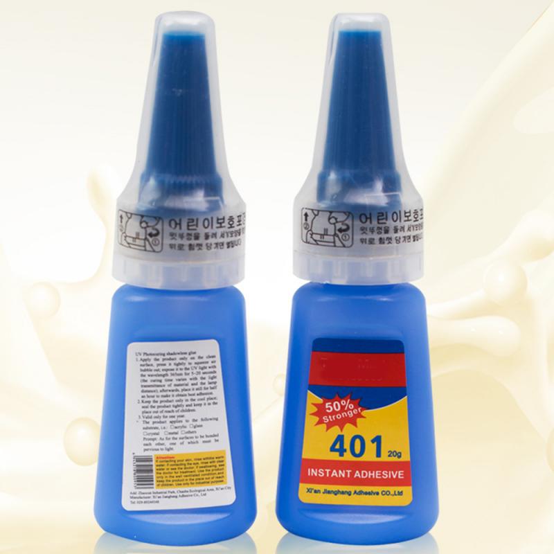 401 20g Bottle Super Adhesion Instant Adhesive Multi-Purpose Super Glue For PVC Plastic Materials Leather Ceramic Wood Plastic