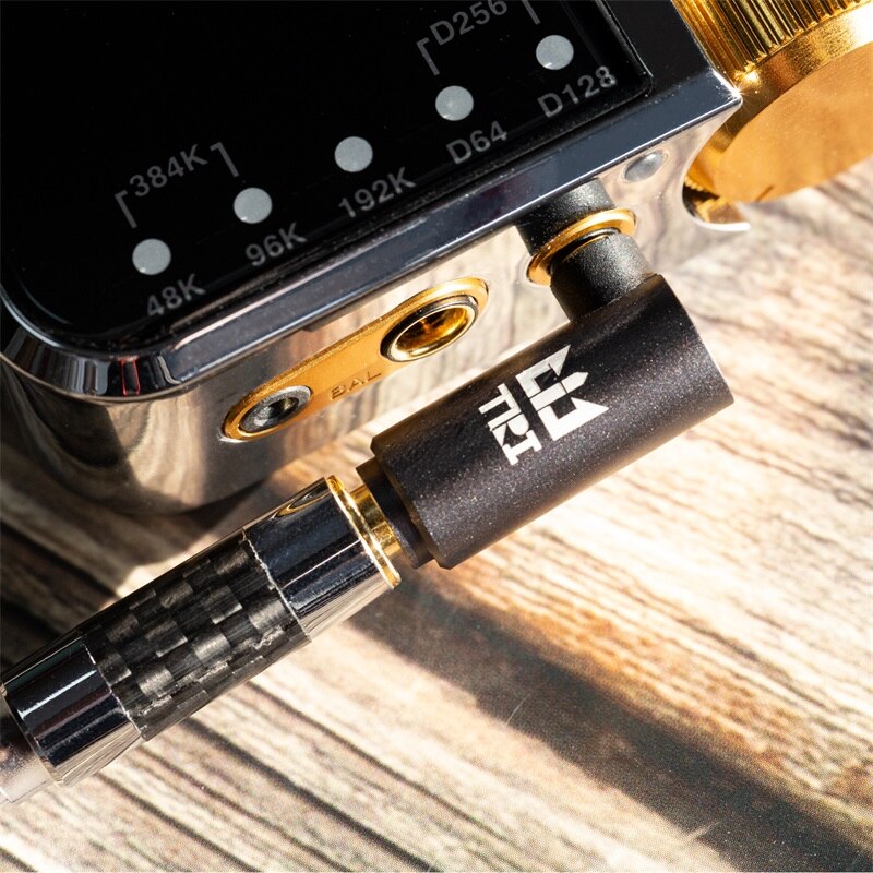 TRI Audio Adapter HIFI Earphone Earbuds Adapter OCC Copper Internal With Gold-plated Plug Balance and Stereo Headphone Connector