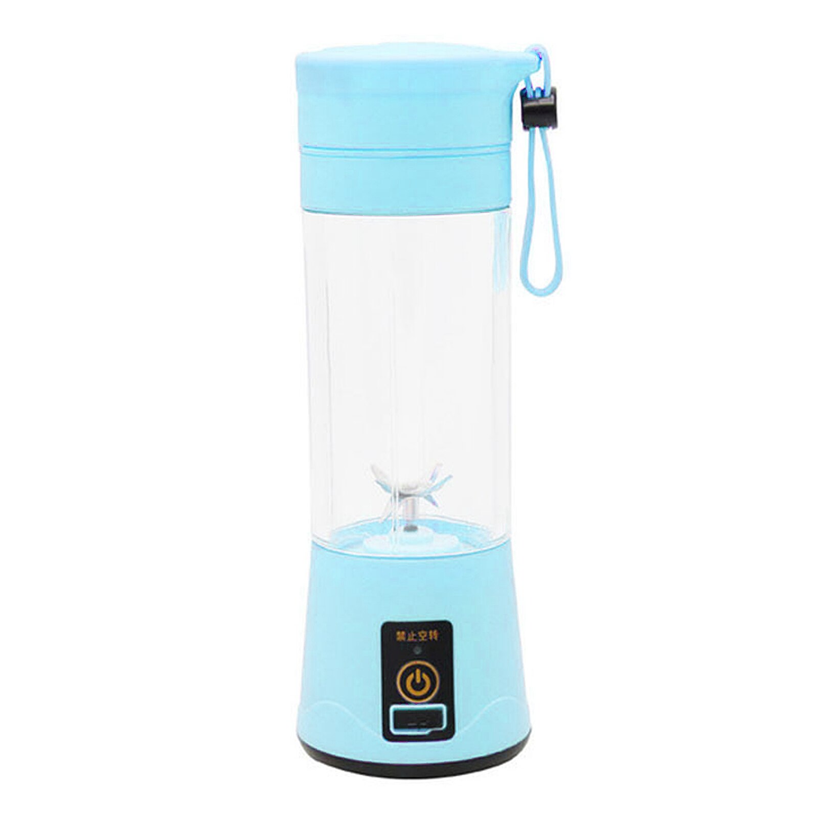 380ml Mini Juicer Machine Usb Electric Portable Blender Smoothie Maker Juice Orange Fruit Mixer Cup For Kitchen Food Processor: Blue