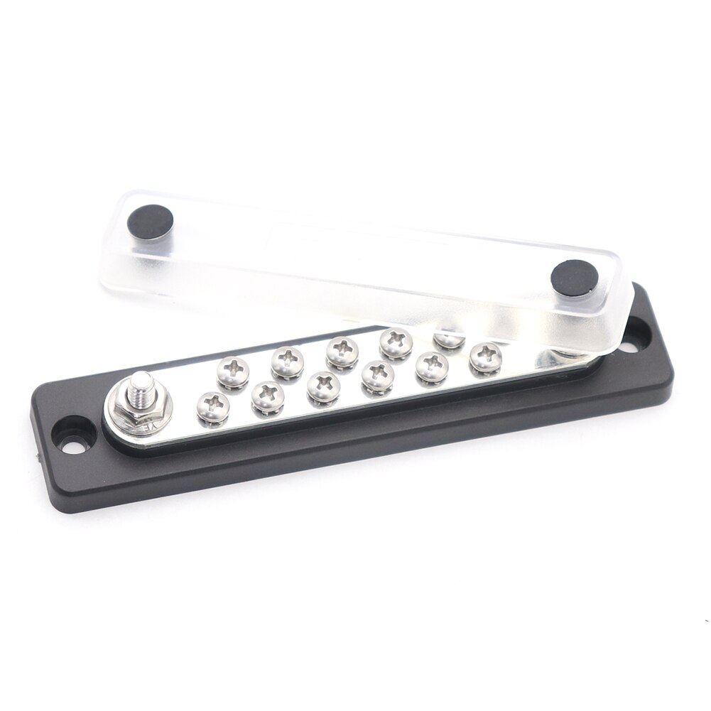 Bus Bar for Truck Boat RV 48V 100 150 Amp Busbar Buss Barwith Clear Transparent Cover touring vehicles parts accessories