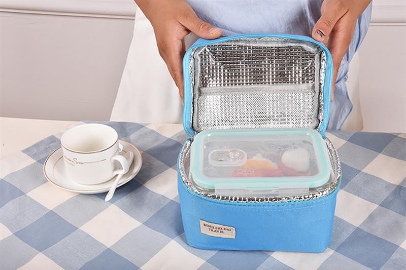 Thermal Picnic Lunch Bag For Children Kids Cute Candy Jelly Color Food Lunch Bags Handbag Girls Women Insulated Box Tote