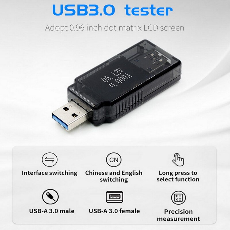 Strom und Spannung Meter USB Tester USB Digital Energie Meter USB Digitale Strom und Spannung Monitor USB Digital Energie Tester: FNB08