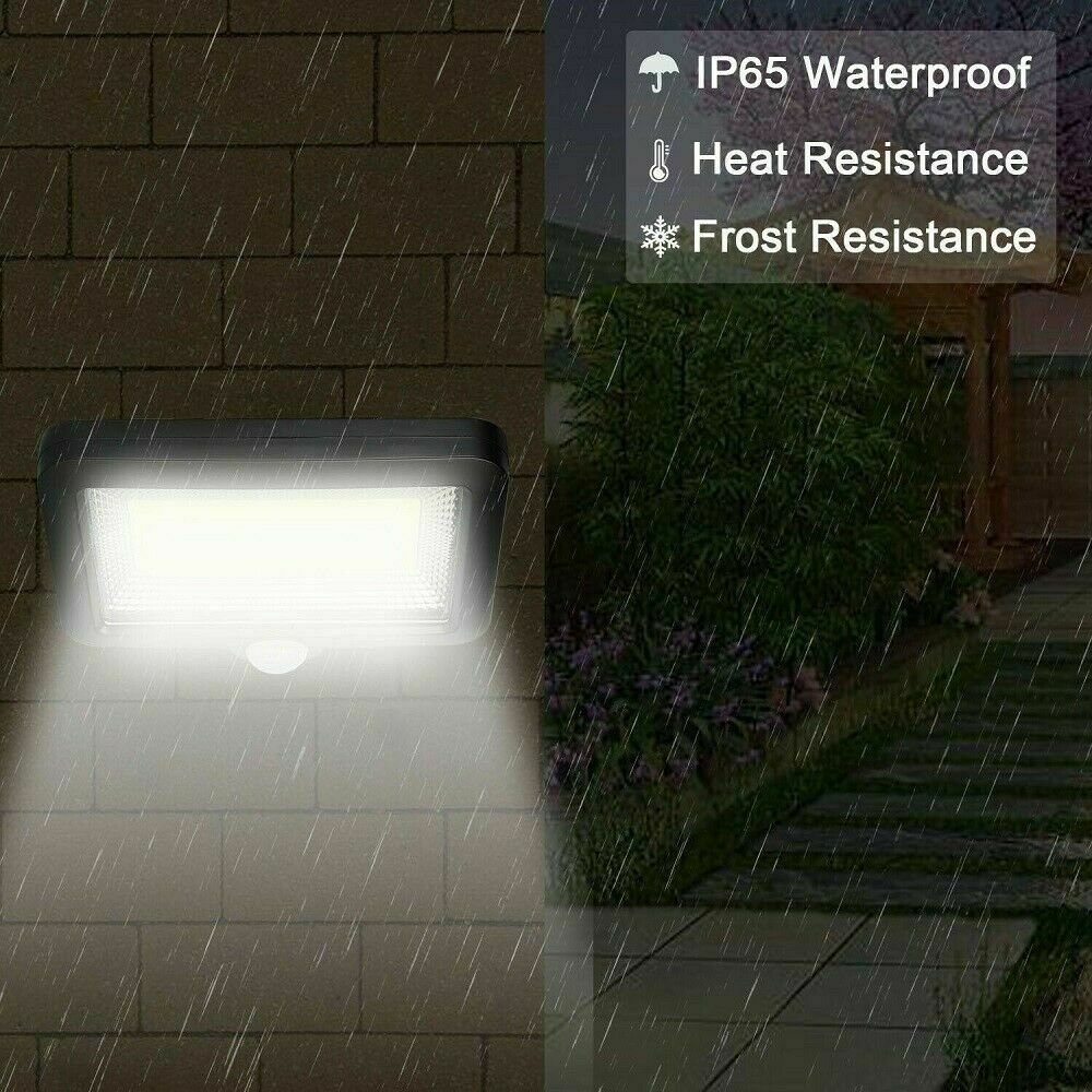 ROLKETU 100LED Solar Wall Light Outdoor Waterproof Garden Light PIR Motion Sensor Solar Lamp Solar Powered Infrared Sensor Light