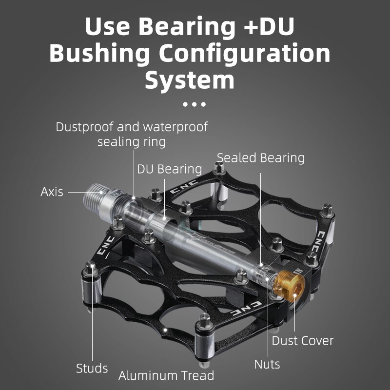 ROCKBROS MTB Road Bike Pedals Aluminum Alloy Anti-slip Bicycle Pedals Ultralight Hollow-carved Pedals Bicycle Accessories