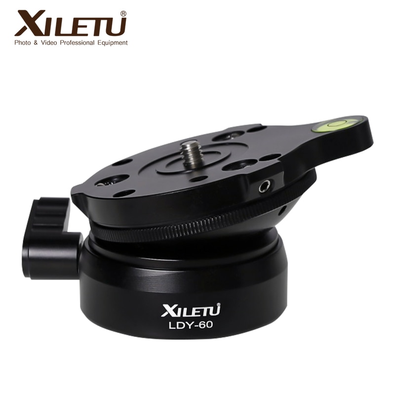 XILETU LDY60 Tripod Head Leveling Base Level Horizontal Adjustment Platform to Tripod Hemisphere aerial photography