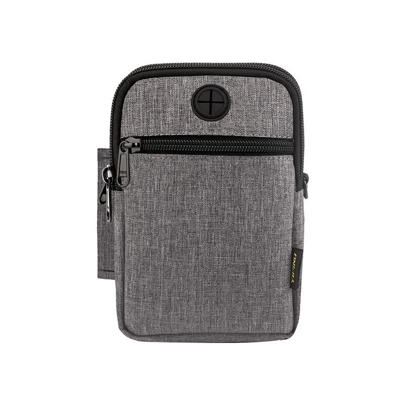 Mænd messenger bag vandtæt lille usb opladning man taske skulder taske mande håndtaske mini crossbody taske rejse lille man taske: Mørkegrå