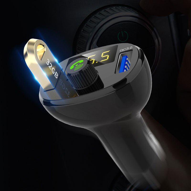 VR robot Car MP3 Player Bluetooth Handsfree FM Transmitter Modulator U Disk Music Player With Dual USB Fast Car Charger