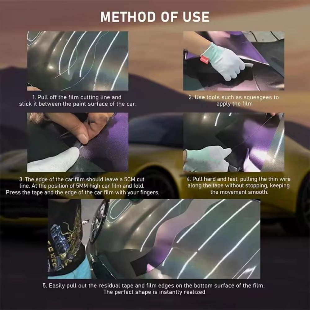 2Roll 10M Auto Vinyl Wrap Aufkleber Aufkleber Knifeless Tape Linie für Verpackung Film Schneiden Werkzeuge Aotu Film Zubehör