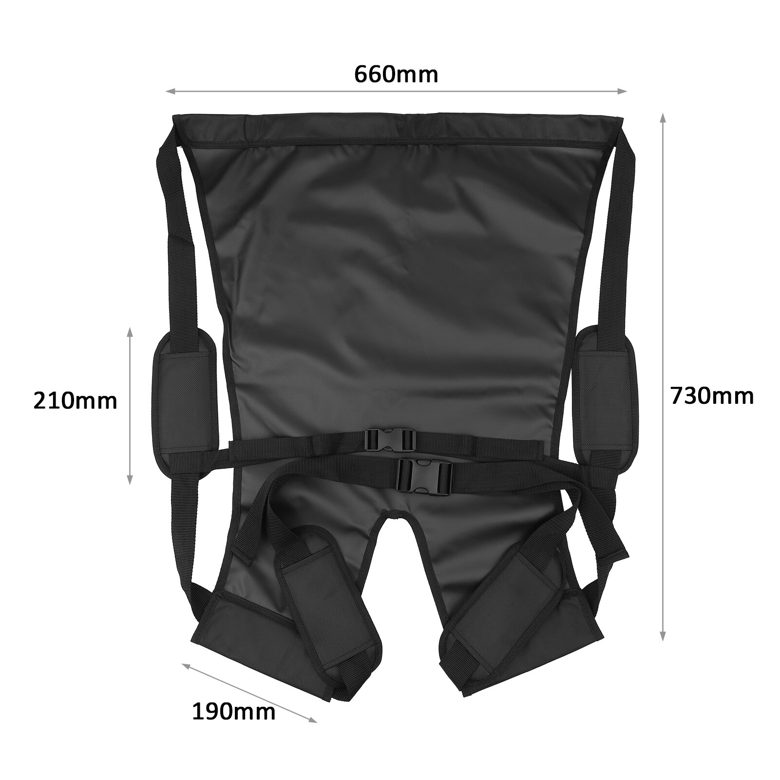 Patient Lift Sling Carrier One-Person Transferring Belt Double Layer Carrying Up and Down Stairs to Bed Wheelchair Vehicle