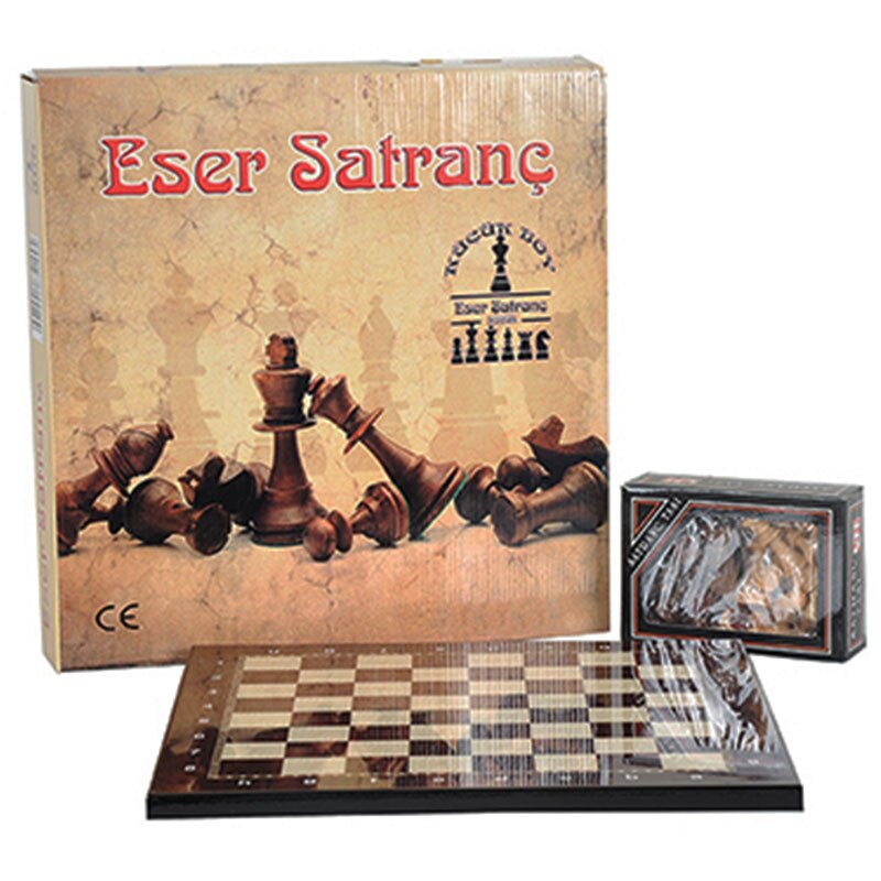 Luxury Wood Wooden Chess Set Big size Work Leisure Intelligence Success Strategy 36 X36 cm Children 'S Educational Şah 8.5cm