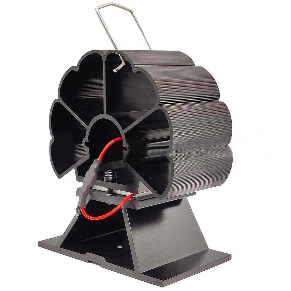 3 blade Fireplace Fan Silent Heat-powered 3-blade Head Moving Mini Fireplace Fan #W0