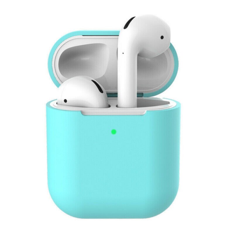 Silikonowe słuchawki etui do AirPods 2 Anti-fall bezprzewodowe słuchawki Bluetooth AirPods osłona ochronna do AirPod 2 slim przypadku: C