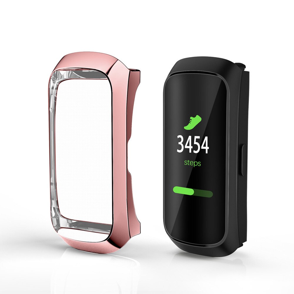 Voor samsung galaxy fit plating tpu anti-hoesje voor galaxy fit smartwatch hoesje duurzaam hoesje zacht tpu doorzichtig hoesje: 5