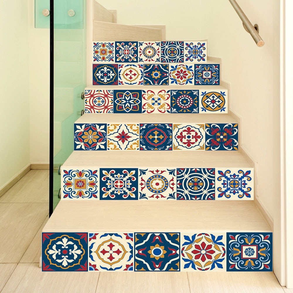 Treppe Nähte Serie Farbe Fliesen Dekoration Hause Wasserdichte Zauberstab Aufkleber Kreative Schritte Aufkleber