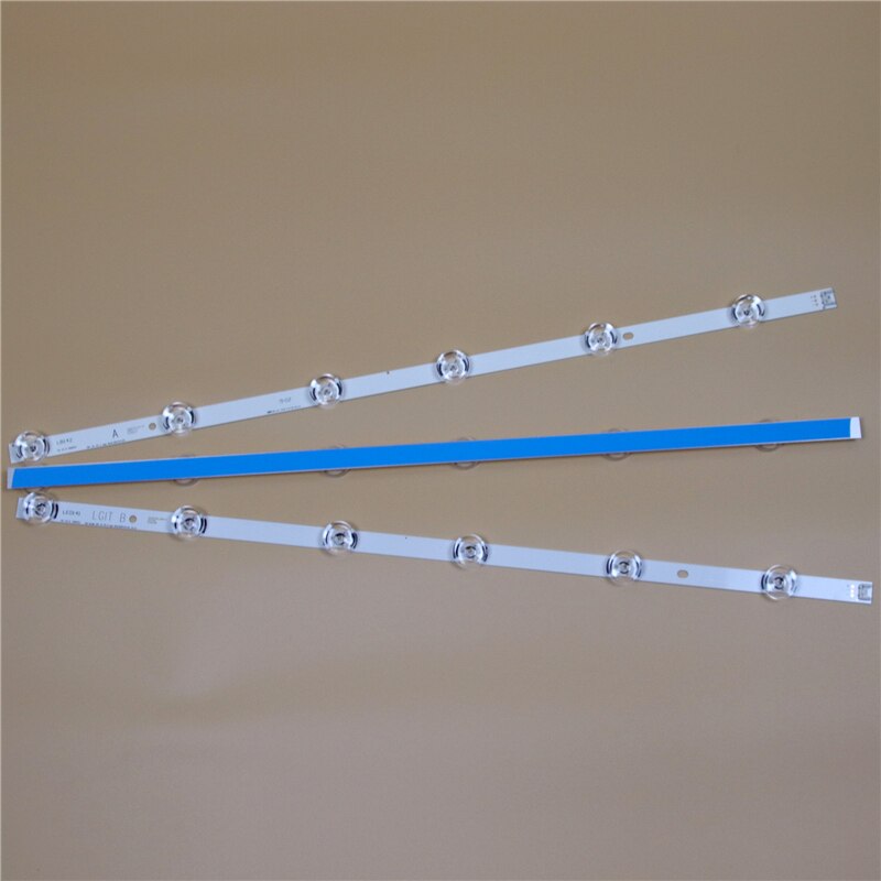 TV LED Bars For LG 32LF630V 32LF6310 32LF620B 32LF620V 32LF6300 32LF6319 32LF650V LED Backlight Strip Kit 6LED Lamp Lens 3 Bands