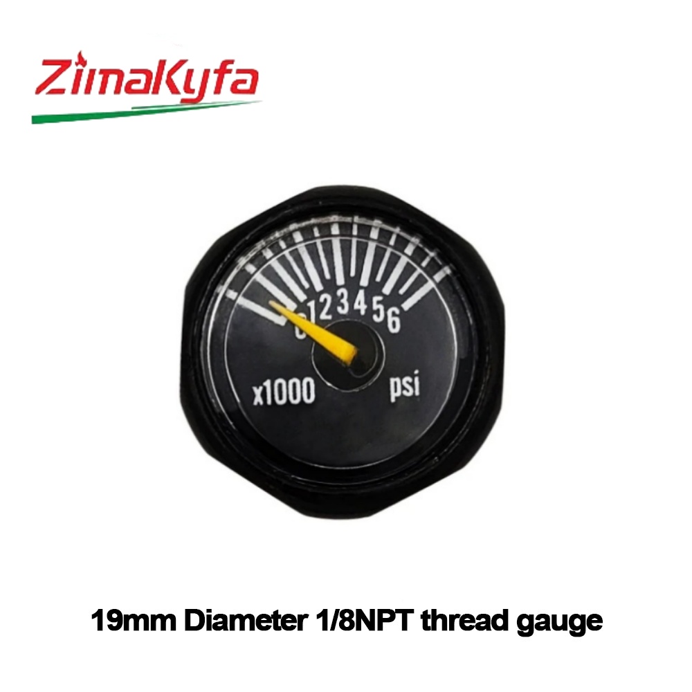 Manómetro de manómetro mini micromanómetro de aire comprimido HPA con perfil pequeño 1/8BSPP(G1/8),1/8NPT: Púrpura claro