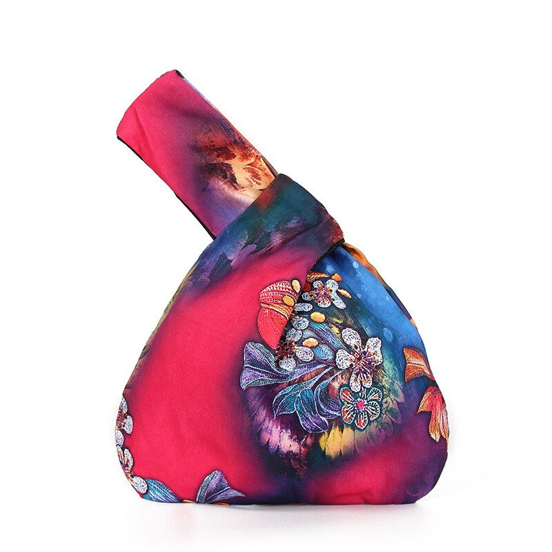 Japonês Mini Nó Portátil Saco De Pulso Das Mulheres Saco De Alça Superieure Simples Bolsas Saco De Compras À Prova dwaterproof: h