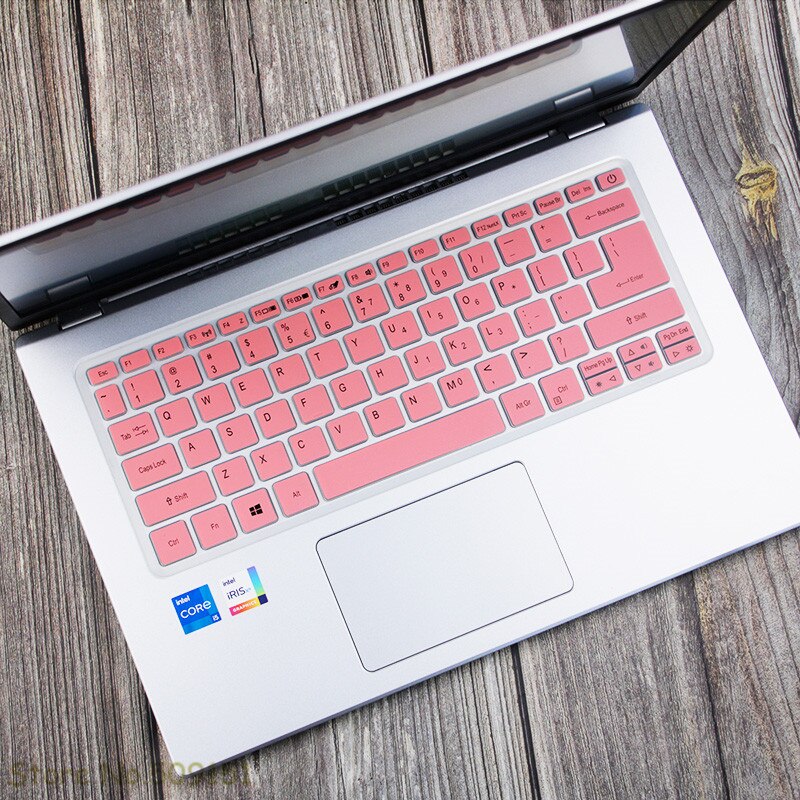 14 Inch Laptop Silicone Keyboard Cover Skin Protector For Acer Swift X SFX14-41G SFX14 41G / Acer Fun S3X Notebook: Pink