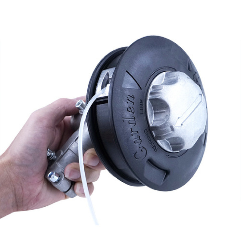 Tête de coupe gazon automatique pour débroussailleuse de machines à essence de jardin, tête de bosse de remplacement de taille-bordures universelle: Or