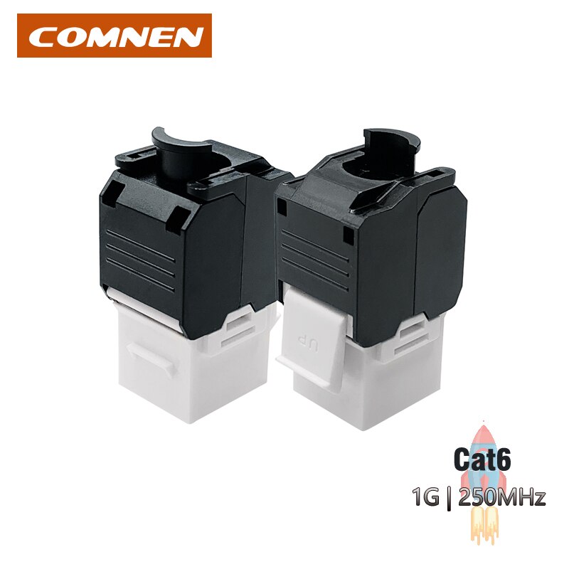 6/12/24pcs Cat6/Cat5e UTP Unshielded Keystone Jack RJ45 Module Adapter for Gigabit Ethernet LAN Cable Punch Down Keystone Jacks