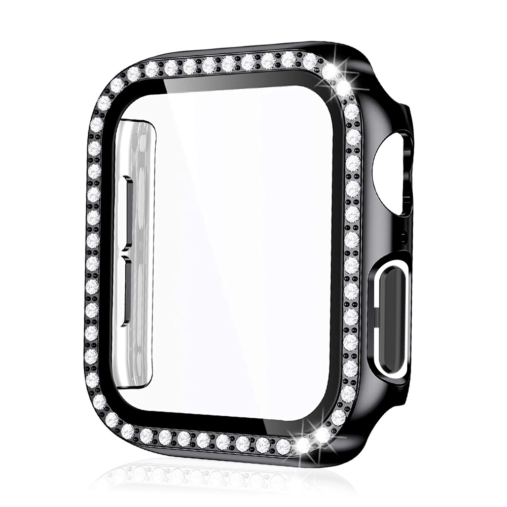 Apple Watch 10 Series Single Row Diamond Case Full Cover Watch Protective Cover Iwatch Series 42MM 46MM Apple Watch Case: silver / 7 Inches & Above