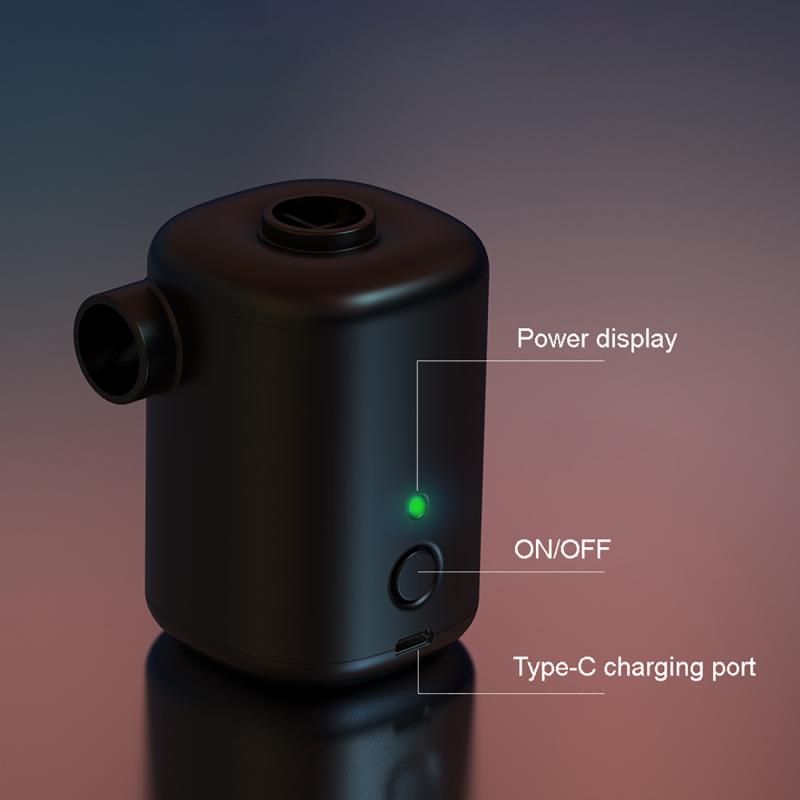 Outdoor Mini Luchtpomp Elektrische Luchtpomp Draadloze Mini Draagbare Opblaasbare Luchtpomp Usb Oplader Voor Zwemmen Ring Opblaasbare Boot