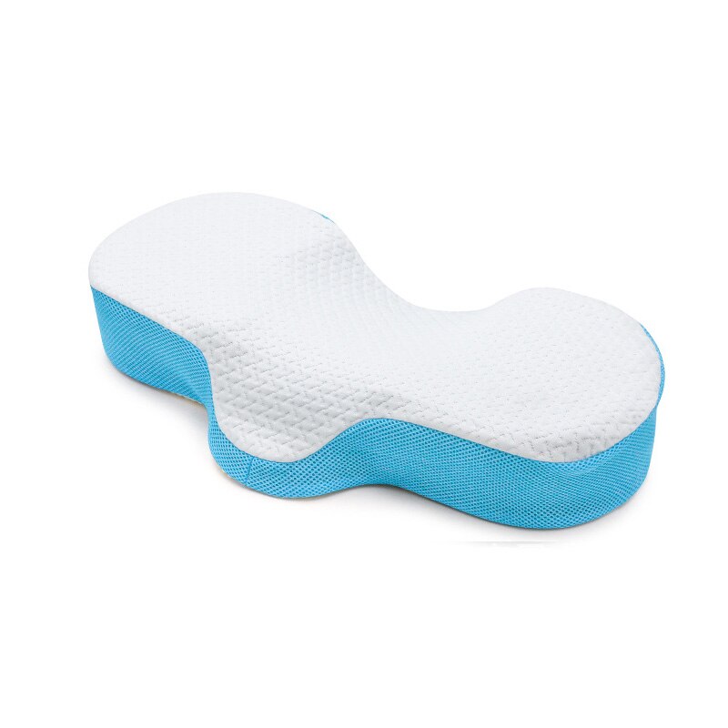 Memory Foam Beddengoed Kussen Nek Bescherming Trage Rebound Vormige Moederschap Kussen Voor Slapen Orthopedische Kussens Latex Kussen: Blue 59x31x11cm