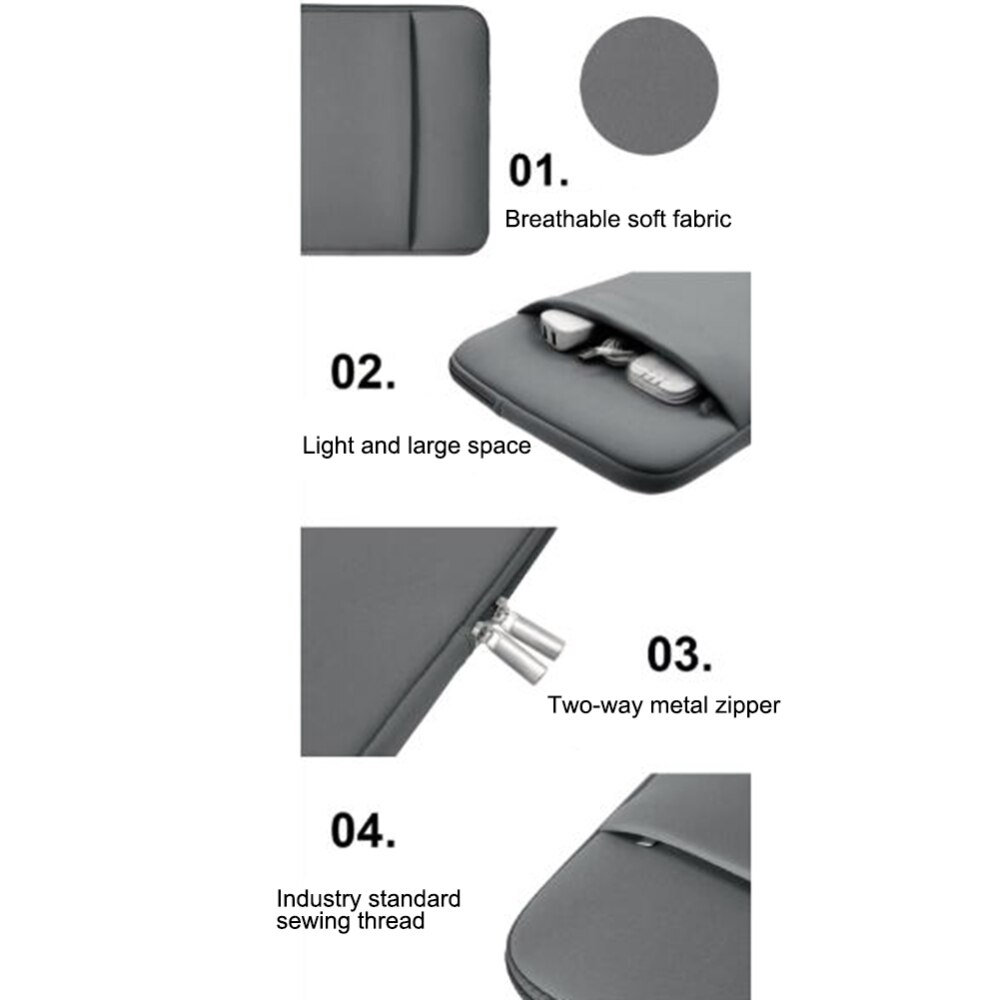 Housse de Protection pour MacBook Air/Pro, pochette souple à fermeture éclair pour ordinateur portable 11 pouces, étui pour ordinateur portable, offre spéciale