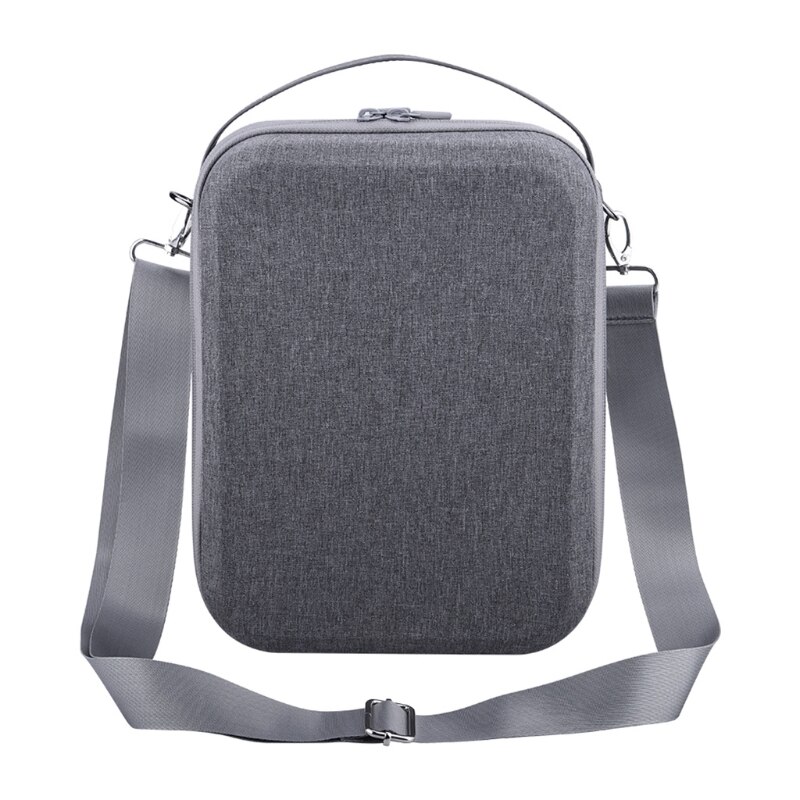 Tragbare hartschalen-reisetasche mit tragegurt, kompatibel mit oculus quest 2 vr headset, mit leicht zu öffnendem und schließendem reißverschluss.