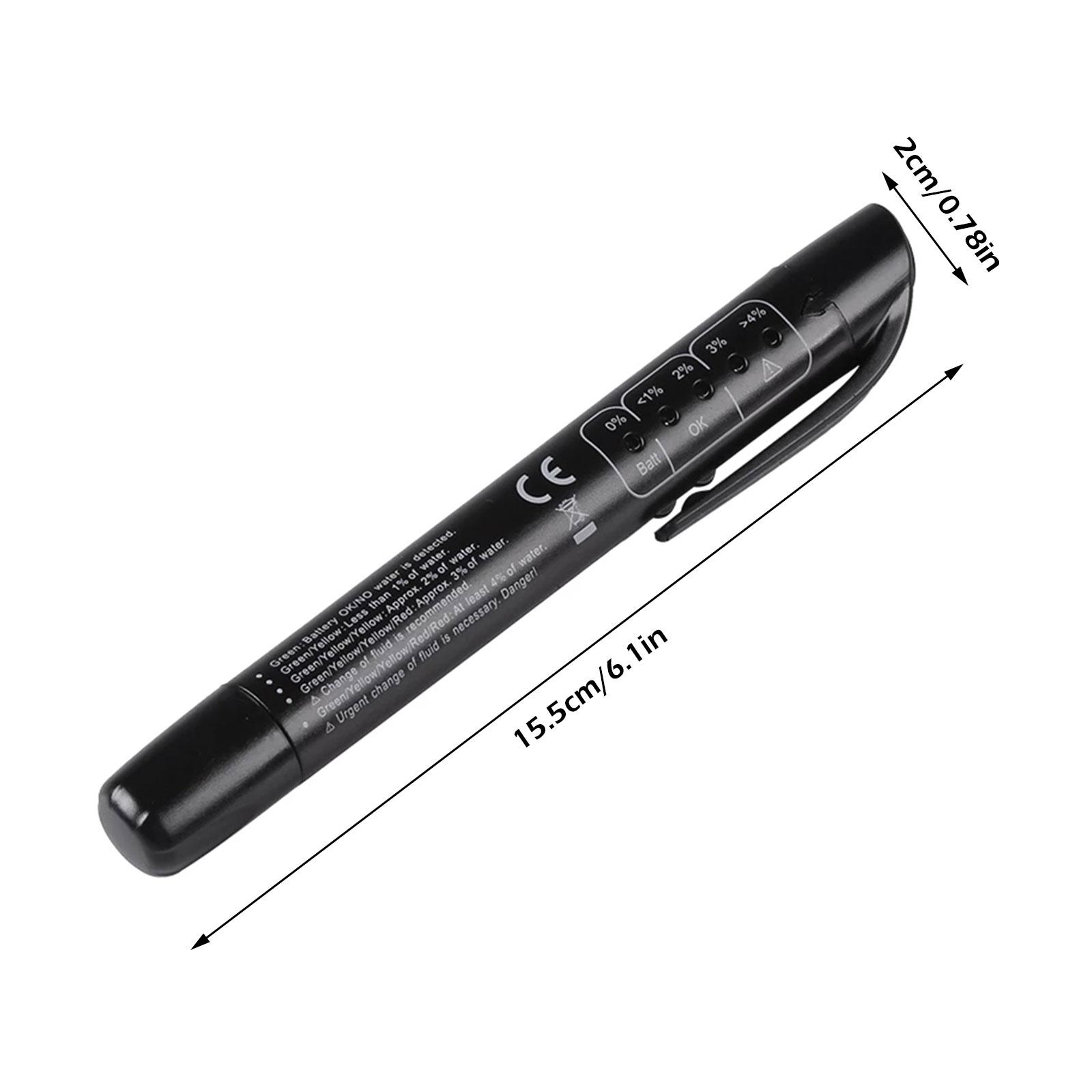 Testador universal de fluido de freio, ferramentas de diagnóstico de qualidade de óleo precisa, indicador led, caneta de teste de líquido, testador de óleo de freio automotivo