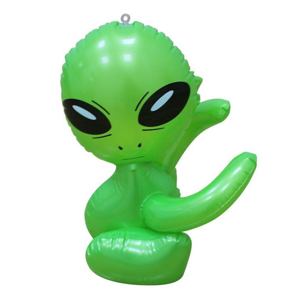 Juguetes De extraterrestre inflable Dongzhur, modelo Tricolor Alien, juguete relleno de aire, 85 cm, propiedades de escenario, protección ambiental, juguetes de PVC para niños: Default Title