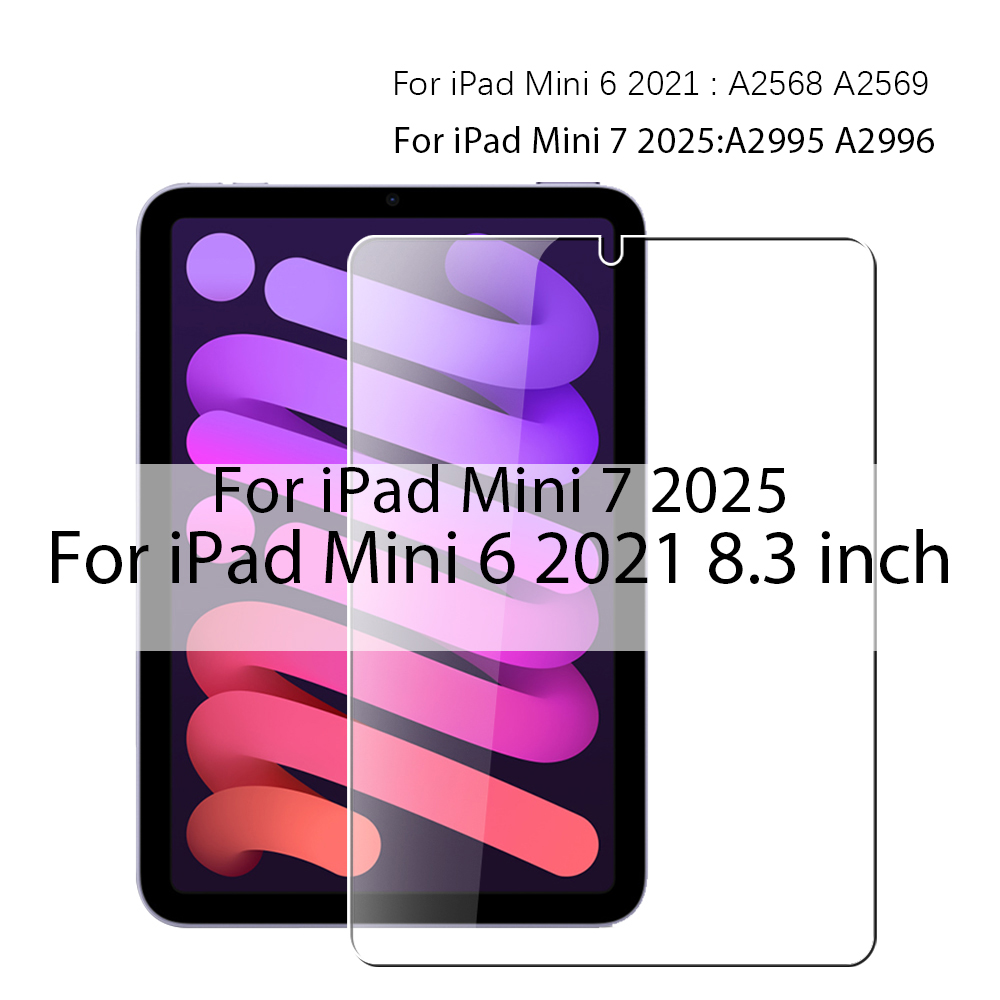 Vidrio templado para iPad 10. a 9 a generación A16 Pro 12,9 11 13 2025 Protector de pantalla para ipad Air 4 5 Mini 6 7 7 a 8 a 10,2 película: Gris oscuro