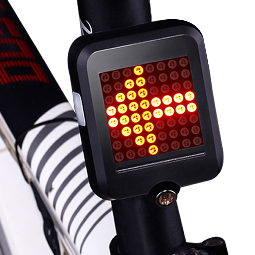 Fiets Achter Achterlicht Automatische Richting Indicator USB Oplaadbare Fietsen MTB Outdoor Bike Veiligheidswaarschuwing Richtingaanwijzers Licht