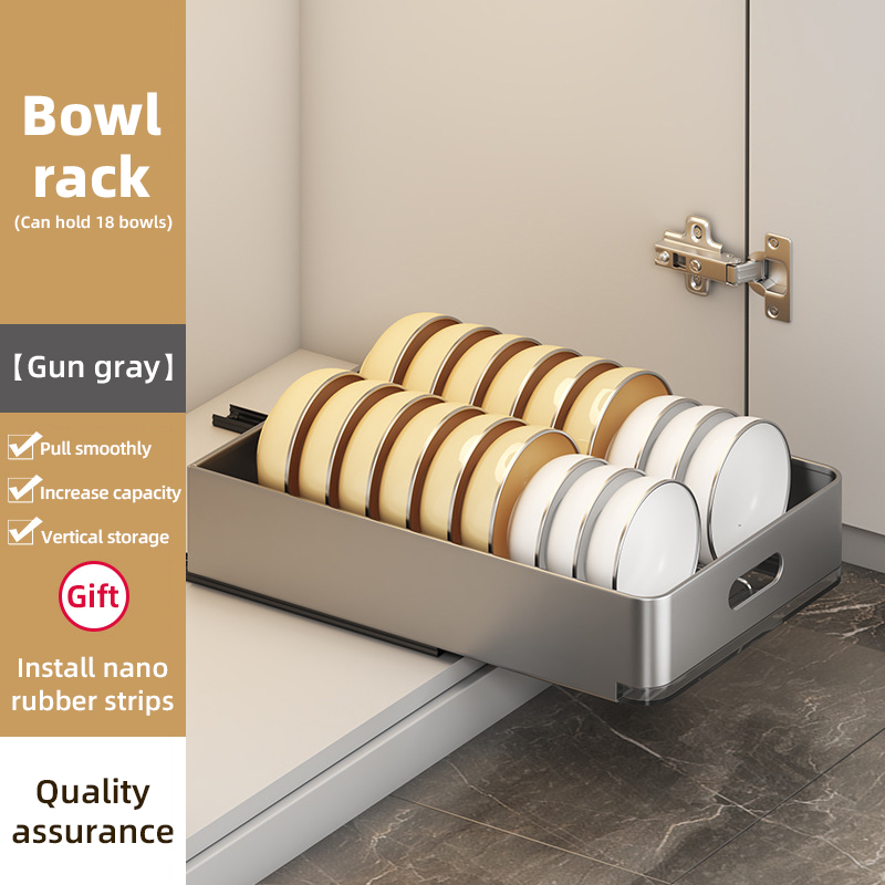 Under Sink Basket Plate Drain Rack Cabinet Storage Rack Pull out Cabinet Organizer Kitchen Slide Out Pantry Shelf Drawer Storage: army green