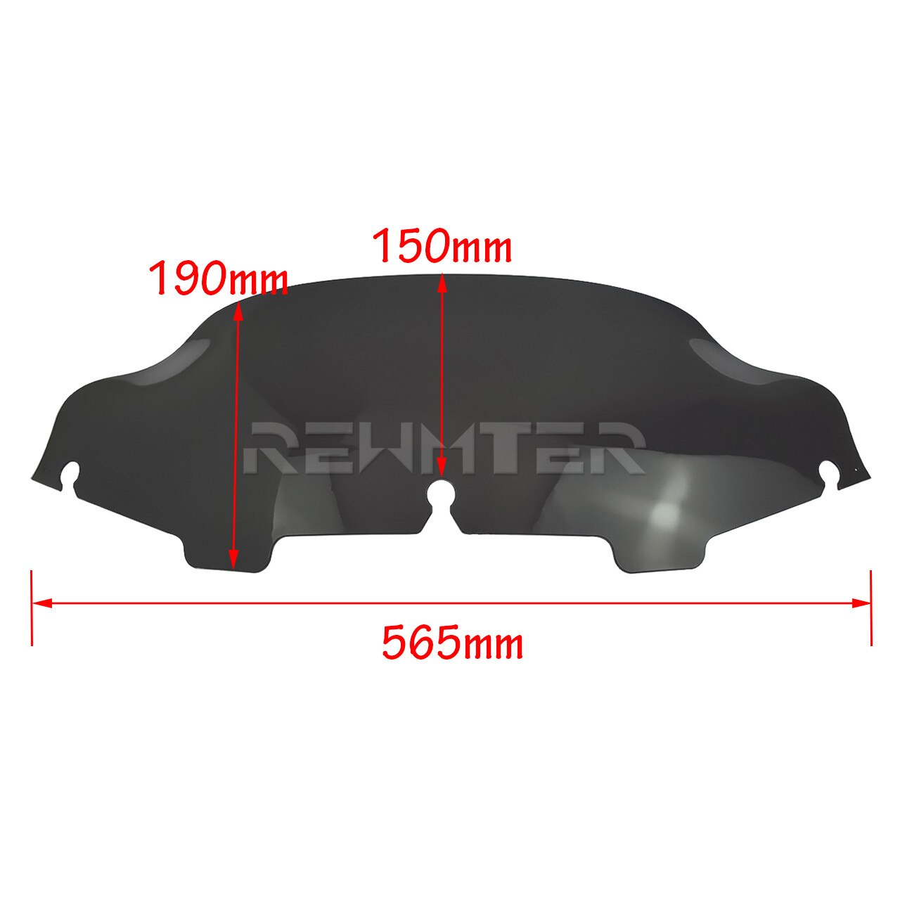 Motorcycle Windshield Windscreen 5.5'' Fairing Wind Shield Screen Deflectors For Harley Electra Street Glide FLHT 1996