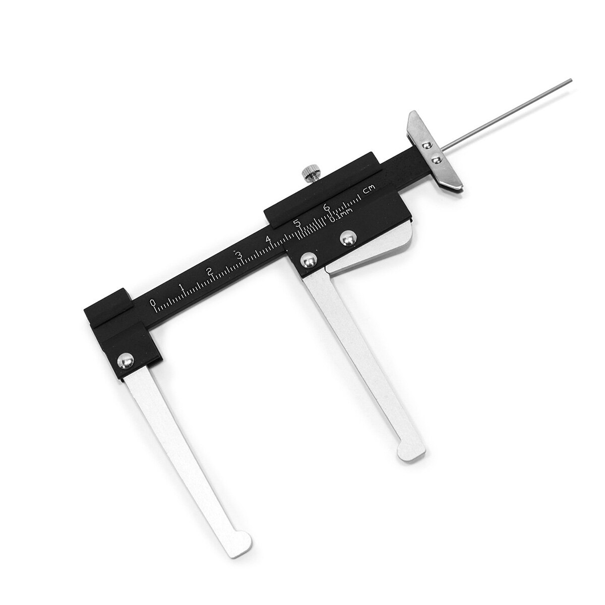 ZEAST Aluminium Reifen Reifen treten Tiefe Messgerät + Bremsscheibe 0-60mm Vermesser Werkzeug Dicke Lineal Sauerei werkzeug Sattel