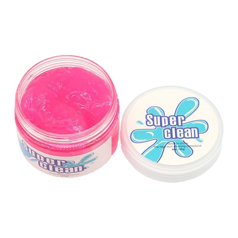 Auto Car Cleaning Glue Magic Dirt Cleaner Dust Remover Gel for Keyboard Computer Cellphone Screen Clean: Pink