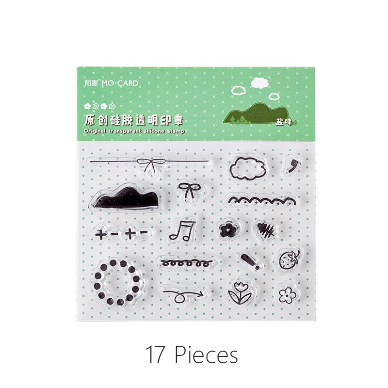 Cute Rubber Stamp Transparent Silicone Seal for DIY Scrapbooking Photo Album Diary Decorative Stamp Crafts School Office Supply