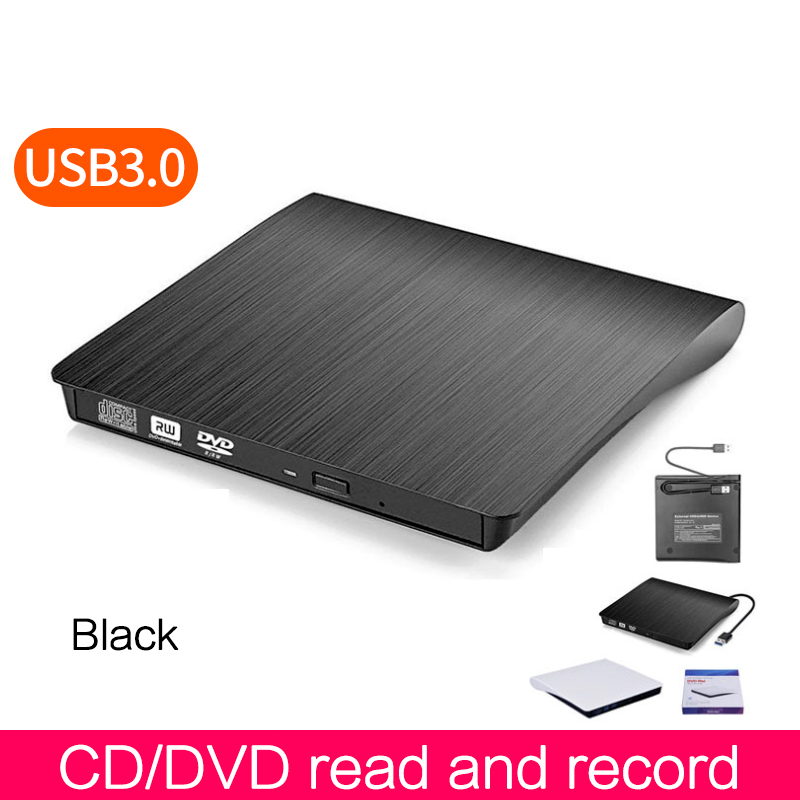 Lecteur optique externe Slim USB type-c RW pour CD, DVD, enregistreur, graveur pour ordinateur de bureau, portable, Mac: F