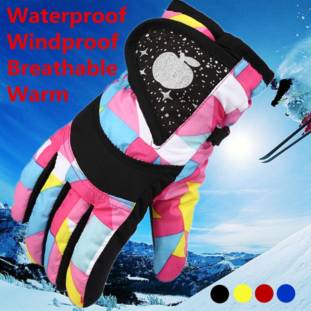Kinderen Ski Outdoor Sport Handschoenen Voor Mannen En Vrouwen Winter Warm Waterdicht Winddicht Snowboard Snowboard Sport Handschoenen