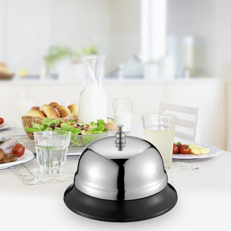 Steel Desk Kitchen Hotel Counter Reception Restaurant Bar Ringer Call Bell Service Bell 3 Sizes for Choice
